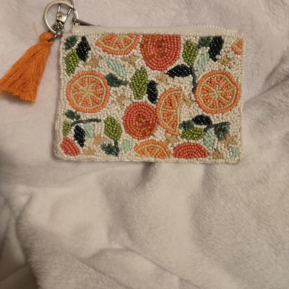 Sol And Mer Handbags - Sol And Mer Beaded Citrus Coin Purse